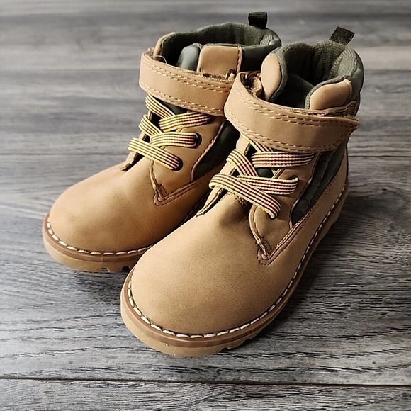 Lily & Dan Boys Brown Ankle Boot Size 7/8 Camo - Picture 6 of 9